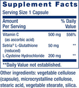 Life Extension Glutathione, Cysteine & C - 100 Capsules (Pack of 3) | Immune Support Amino Acid Supplement - Organic Wellness Hub