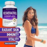 Resveratrol Complex 1800mg Natural Antioxidant 90 Capsules (3 PCS Set) | Lab Tested & Quality Guaranteed | Organic Wellness Hub