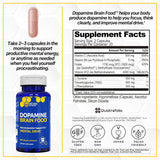Natural Stacks Dopamine Brain Food-Caffeine-Free Nootropic for Focus & Mental Drive | 60 Vegan Capsules | Organic Wellness Hub