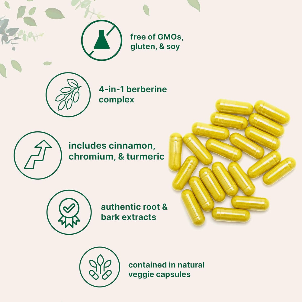 3 Pack Micro Ingredients Berberine with Ceylon Cinnamon, Chromium & Turmeric – 3 x 240 Vegetarian Capsules | 720 Caps Total | Blood Sugar & Metabolism Support