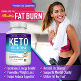 Toplux Nutrition Keto Burn 1200mg | Ketosis Formulation | Ultra Ketones | 60 Capsules | Vegan & Non-GMO | Lab Tested | Organic Wellness Hub
