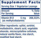 Life Extension Vitamin B12 Methylcobalamin 5mg - 60 Vegetarian Lozenges | Bioactive B12 Supplement - Organic Wellness Hub