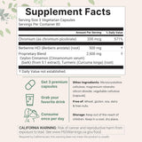 Micro Ingredients Berberine with Ceylon Cinnamon, Chromium & Turmeric - 240 Vegetarian Capsules | Premium Blood Sugar & Metabolism Support Supplement