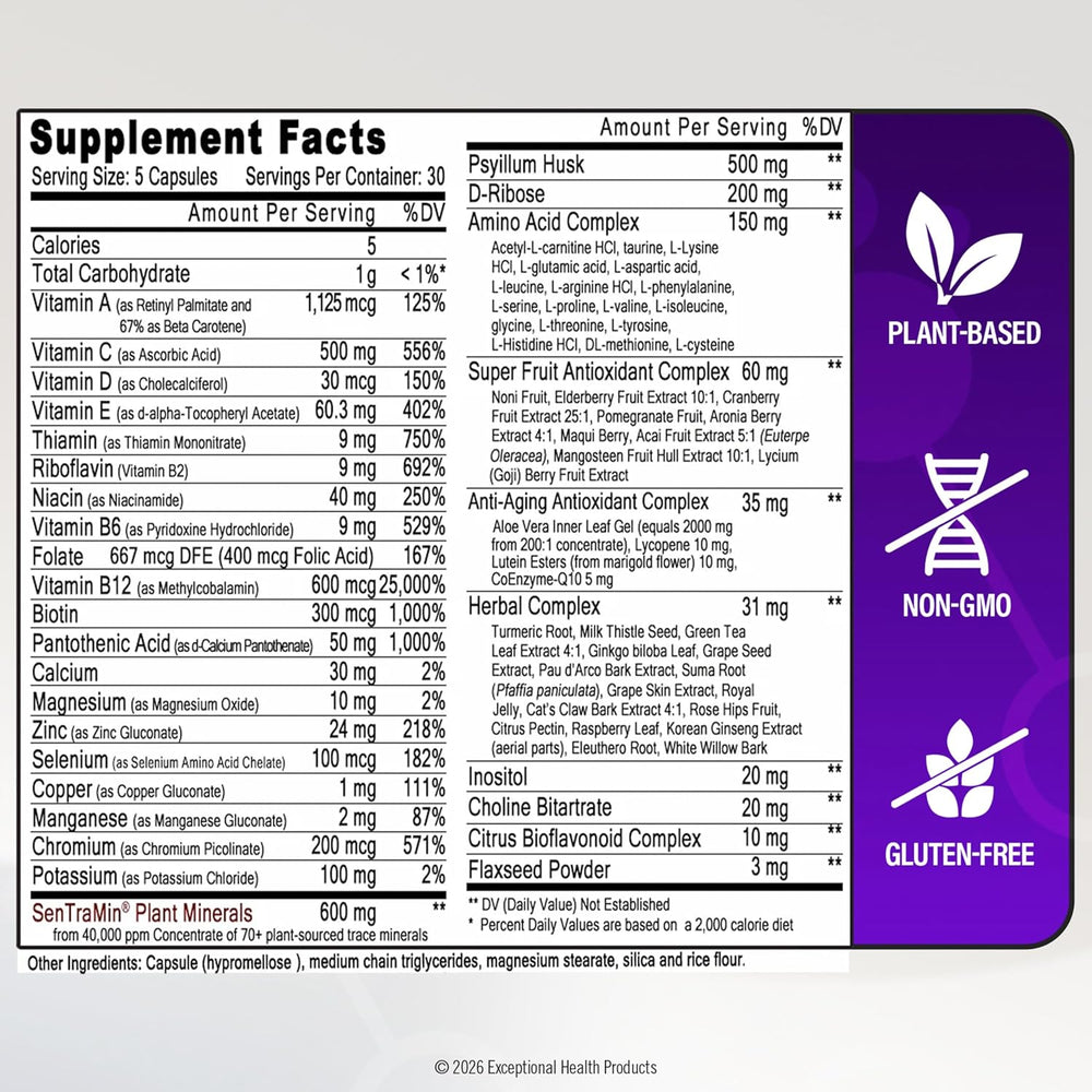 Immuno 150 – 70 Plant Minerals & 80 Nutrients Immune Support Supplement | Organic Wellness Hub