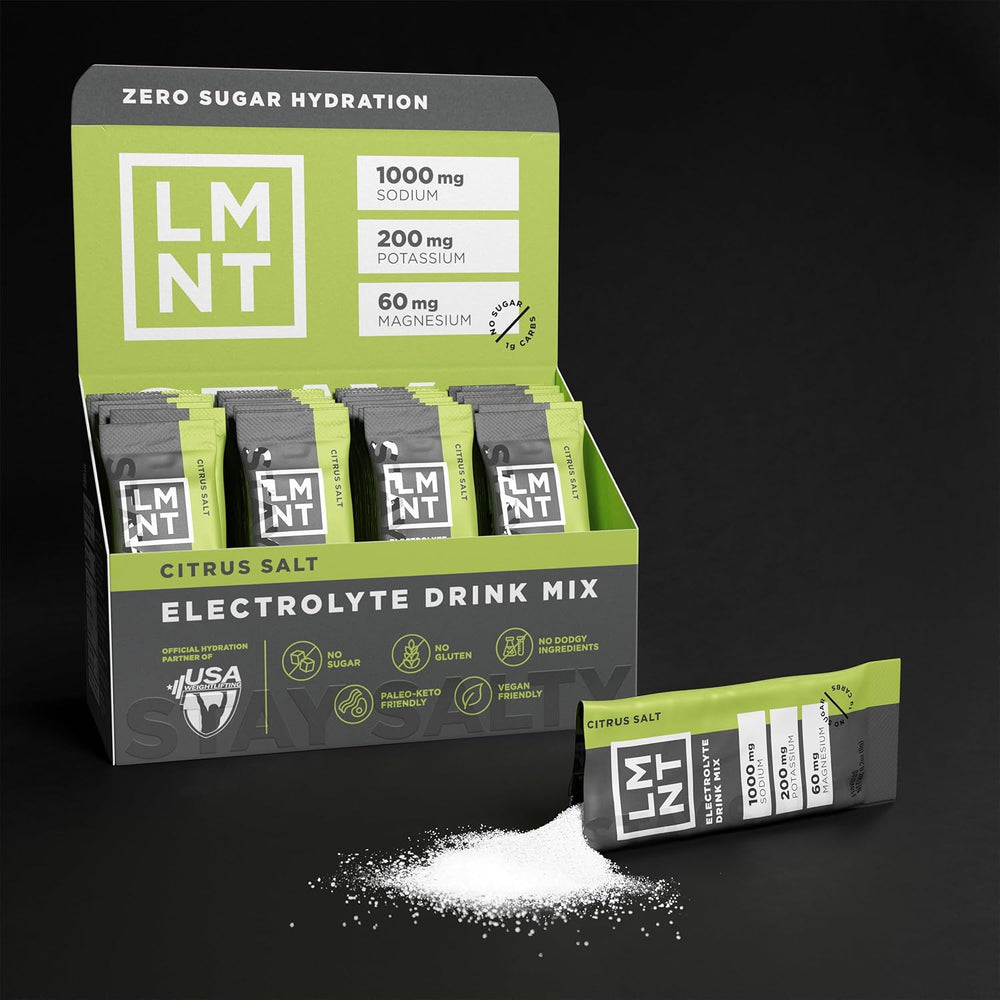 LMNT Citrus Salt Electrolyte Drink Mix 30 Pack | Keto & Sugar-Free | Organic Wellness Hub