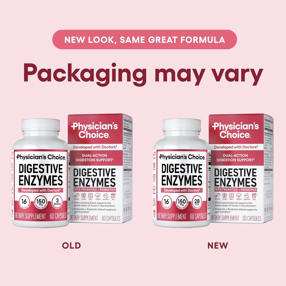 3-Pack Premium Digestive Enzymes with Probiotics & Prebiotics | 16 Enzymes | 1B CFUs | 180 Capsules – Organic Wellness Hub