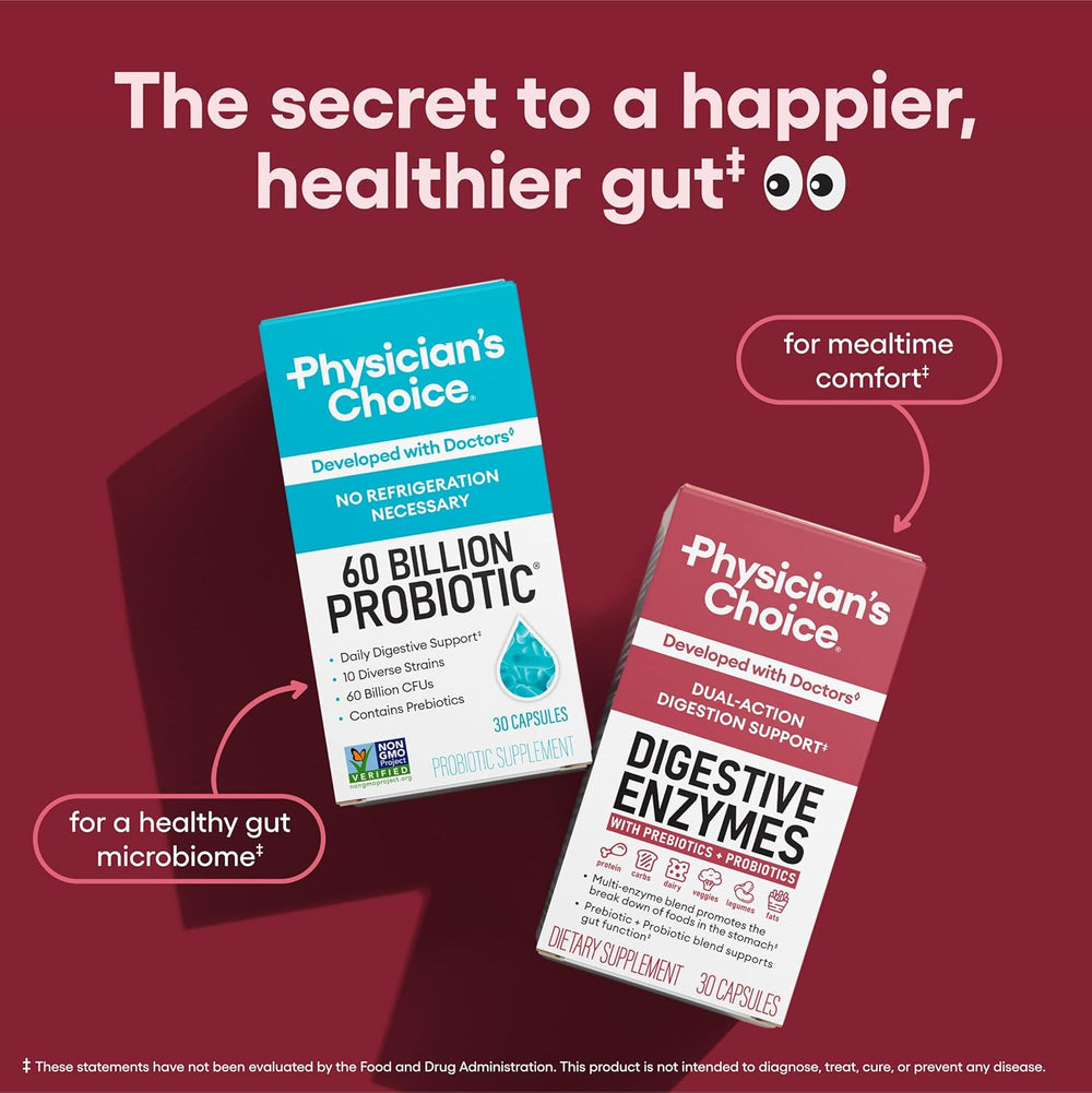 Premium Digestive Enzymes with Probiotics & Prebiotics | 16 Enzymes | 1B CFUs | 60 Capsules – Organic Wellness Hub