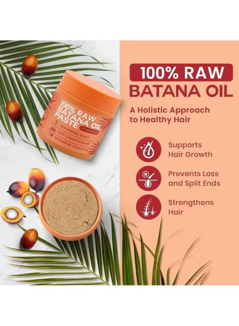 Raw Batana Oil Paste 3-Pack - Hair Growth Bundle | Organic Wellness Hub