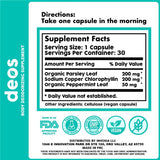 Deos Body Deodorizing Supplement (60 Capsules) - Natural Body Odor Control | Organic Wellness Hub