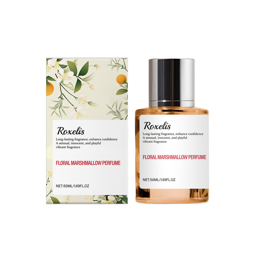 Roxelis Floral Marshmallow Perfume 50ml | Long-Lasting Sweet Floral Fragrance | Organic Wellness Hub