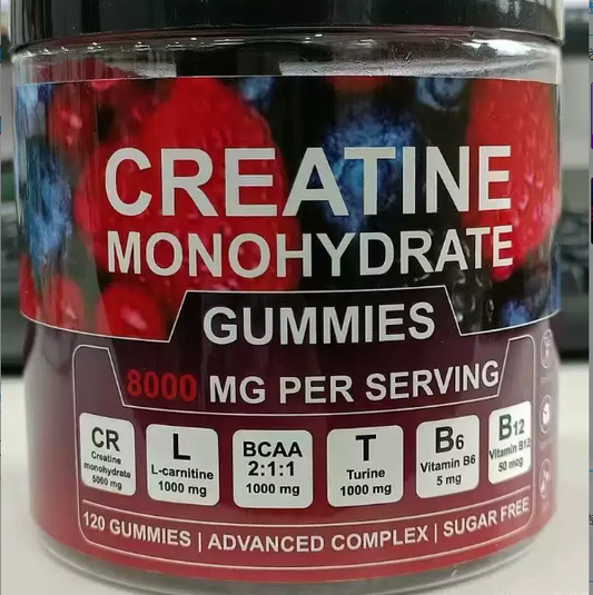 Creatine Monohydrate Gummies 8000mg | Sugar-Free Muscle Support | Organic Wellness Hub