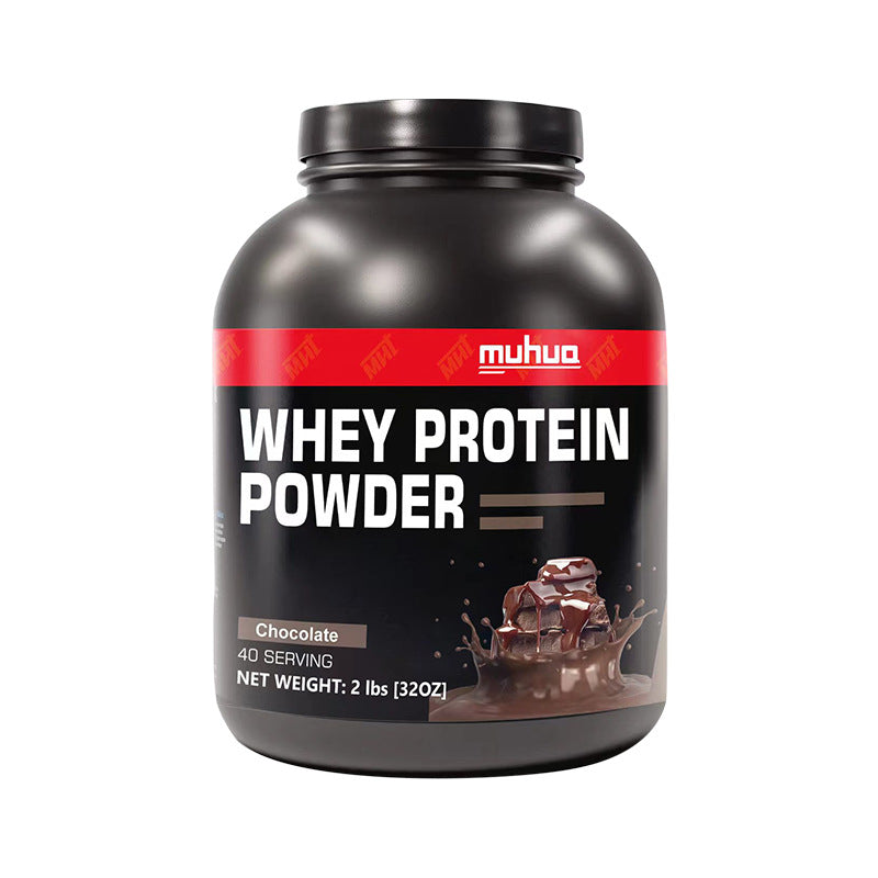 Muhua Whey Protein Powder | Chocolate | 40 Servings | 2 lbs | Muscle Building & Recovery Supplement - Organic Wellness Hub