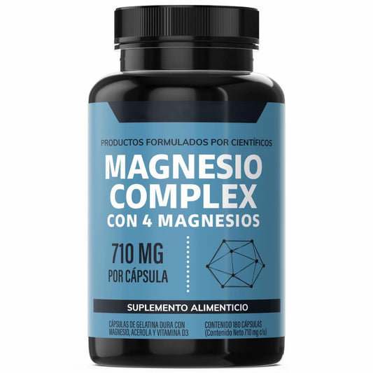 Magnesium Complex 710mg with 4 Magnesium Forms | 180 Capsules | Organic Wellness Hub