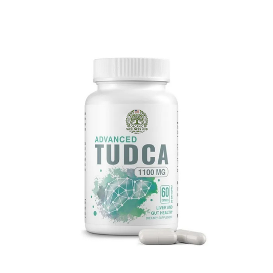 Advanced TUDCA 1100mg | 60 Capsules Liver & Gut Health Supplement | Organic Wellness Hub