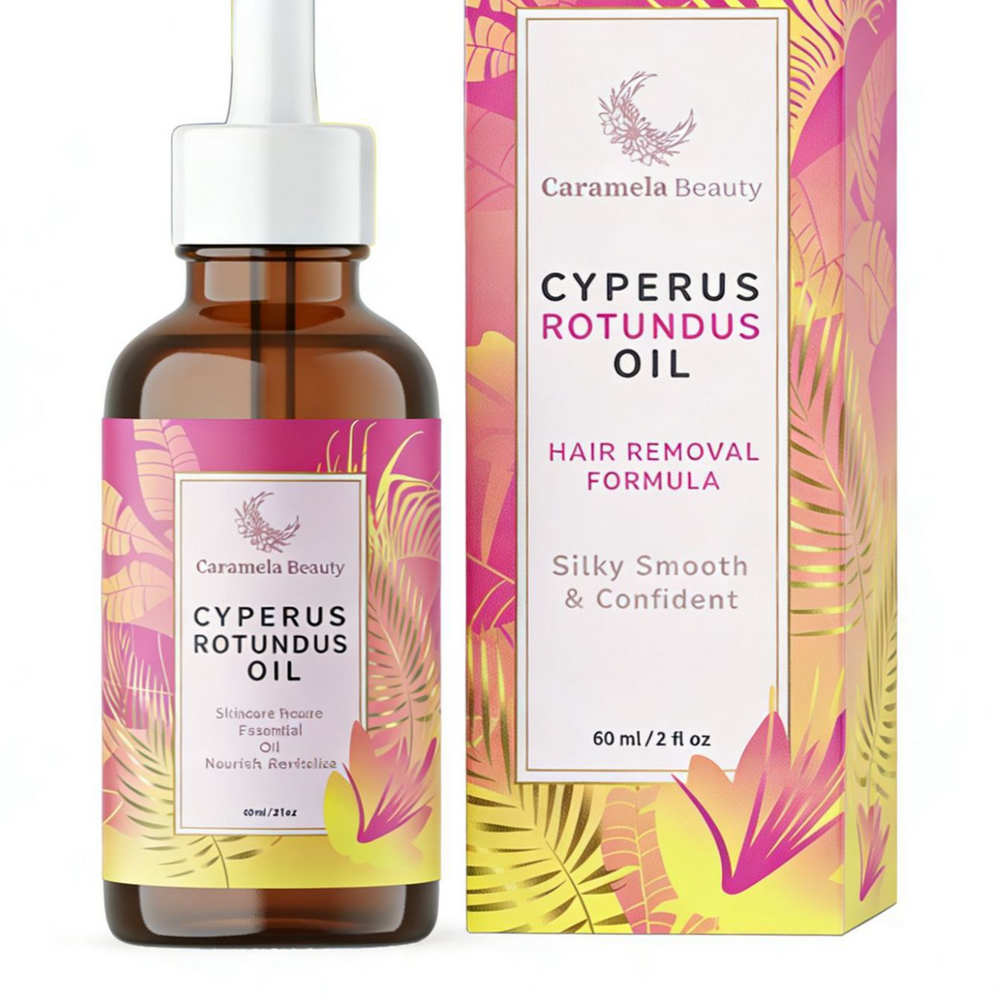 Caramela Beauty Cyprus Rotundus Oil Hair Removal Formula | Organic Wellness Hub