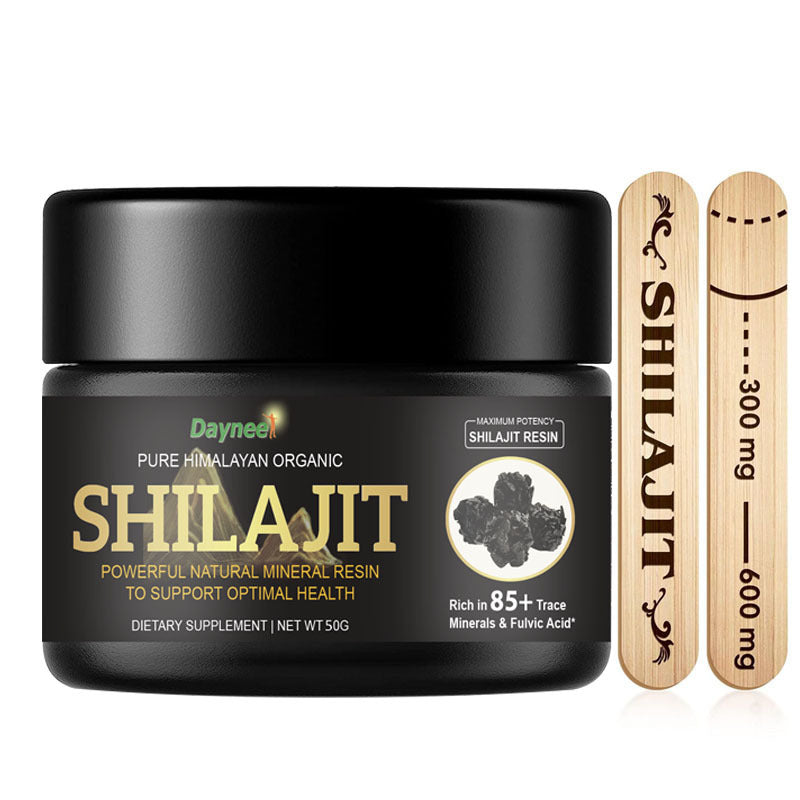 Daynee Pure Himalayan Organic Shilajit Resin 50g | 85+ Trace Minerals & Fulvic Acid | Organic Wellness Hub