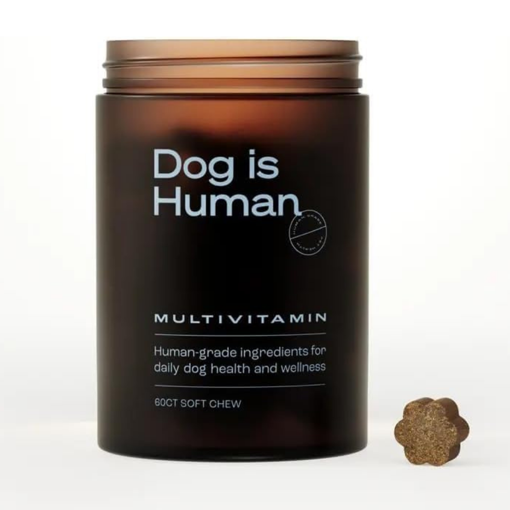 Dog Is Human Multivitamin Soft Chews for Dogs | 60 Count Daily Wellness Supplement | Organic Wellness Hub