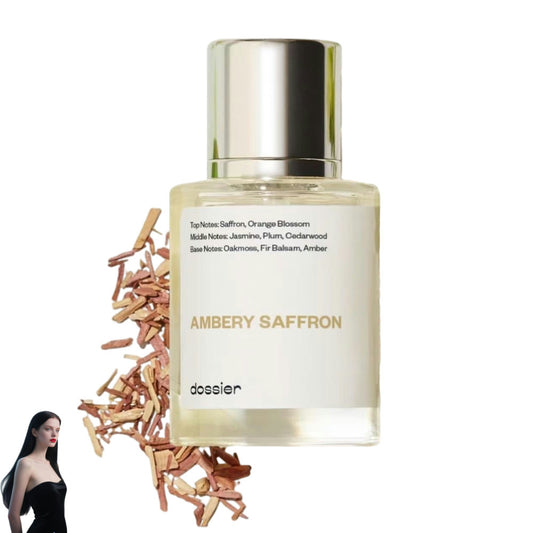Dossier Ambery Saffron Eau de Parfum | Saffron Jasmine Amber Fragrance - Organic Wellness Hub