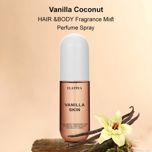 FLATPEA Vanilla Skin Vanilla Coconut Hair & Body Mist | Organic Wellness Hub USA
