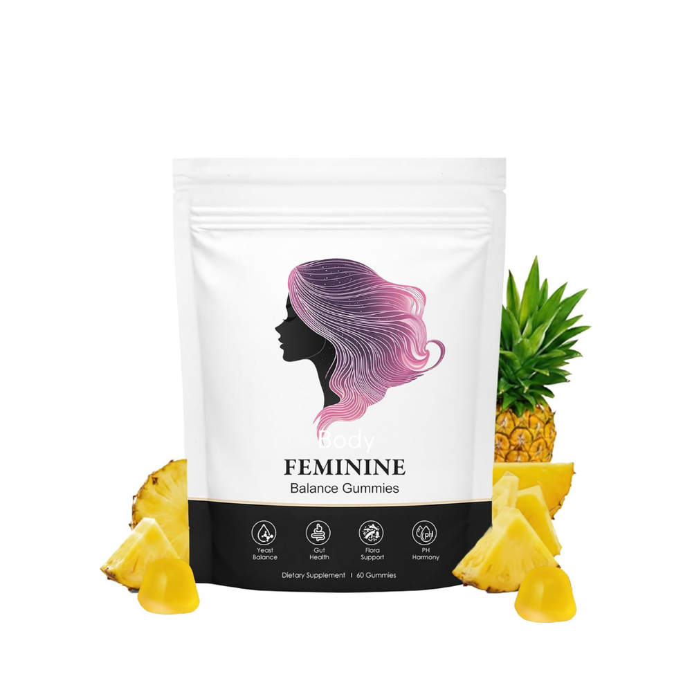 Feminine Balance Gummies | Yeast Balance, Gut Health, Flora Support & pH Harmony | 60 Gummies | Organic Wellness Hub