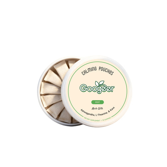 Googeer Calming Pouches Mint - Ashwagandha, L-Theanine & Kava Gummies | Organic Wellness Hub