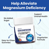 14 in 1 Magnesium Gummies with D3, Ashwagandha, L-Theanine & Zinc 3-Pack | 90 Mixed Berry Gummies | Lab Tested | Organic Wellness Hub