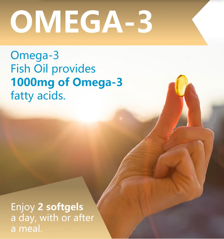 Omega 3 Fish Oil 1000mg Extra Strength EPA & DHA | 100 Mini Softgels | Organic Wellness Hub