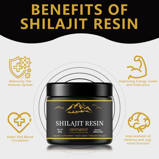 Himalayan Shilajit Resin Ointment 30g - Pure Shilajit Balm for Wellness & Recovery | Organic Wellness Hub