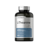 Horbaach L-Theanine 400mg | 400 Capsules | Non-GMO & Gluten Free | Calm Focus & Stress Relief Supplement | Organic Wellness Hub
