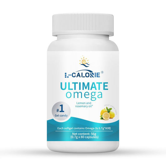 I-CALORIE Ultimate Omega-3 Lemon Softgels | Lab Tested | Organic Wellness Hub