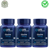 Life Extension Glycine 1000mg 3-Pack, Amino Acid for Healthy Sleep, 300 Vegetarian Capsules - Organic Wellness Hub