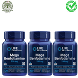 Life Extension Mega Benfotiamine 250mg 3-Pack, Fat & Water Soluble Vitamin B1, 360 Vegetarian Capsules - Organic Wellness Hub