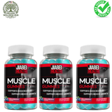 Muscle Gummies 3 Pack Blueberry Flavor 180 Gummies Total Lab Tested Quality Organic Wellness Hub