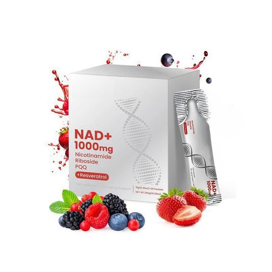 NAD+ 1000mg Capsules - Nicotinamide Riboside, PQQ & Resveratrol, Anti-Aging Cellular Energy Support | Organic Wellness Hub
