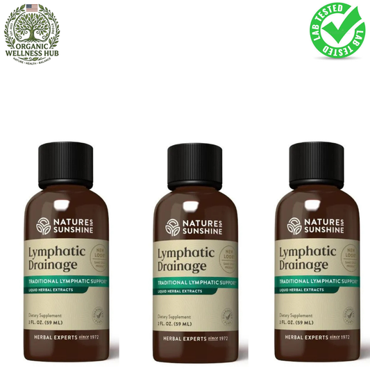Nature's Sunshine Lymphatic Drainage 2oz (Pack of 3) | Herbal Extract – Organic Wellness Hub