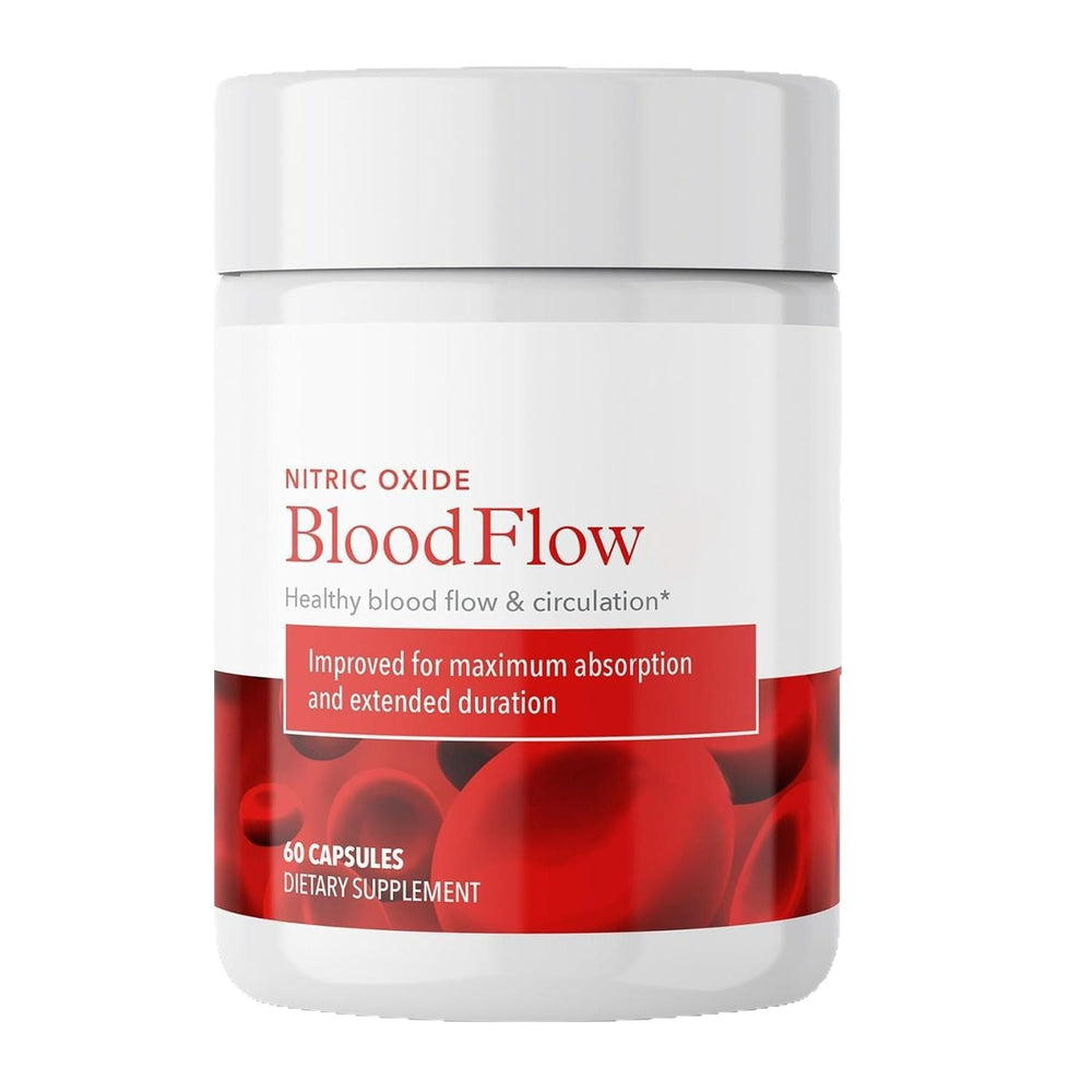 Nitric Oxide Blood Flow Support Capsules - Healthy Circulation Formula 60 Capsules | Organic Wellness Hub