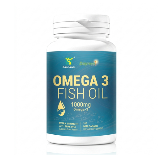 Omega 3 Fish Oil 1000mg Extra Strength EPA & DHA | 100 Mini Softgels | Organic Wellness Hub