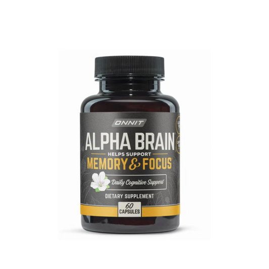 Onnit Alpha Brain 60 Capsules – Memory & Focus Nootropic Supplement | Lab Tested