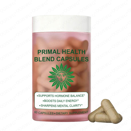 Organic Wellness Hub | Primal Health Blend Capsules 60ct - Hormone Balance, Daily Energy Boost & Mental Clarity Support, Lab Tested Dietary Supplement