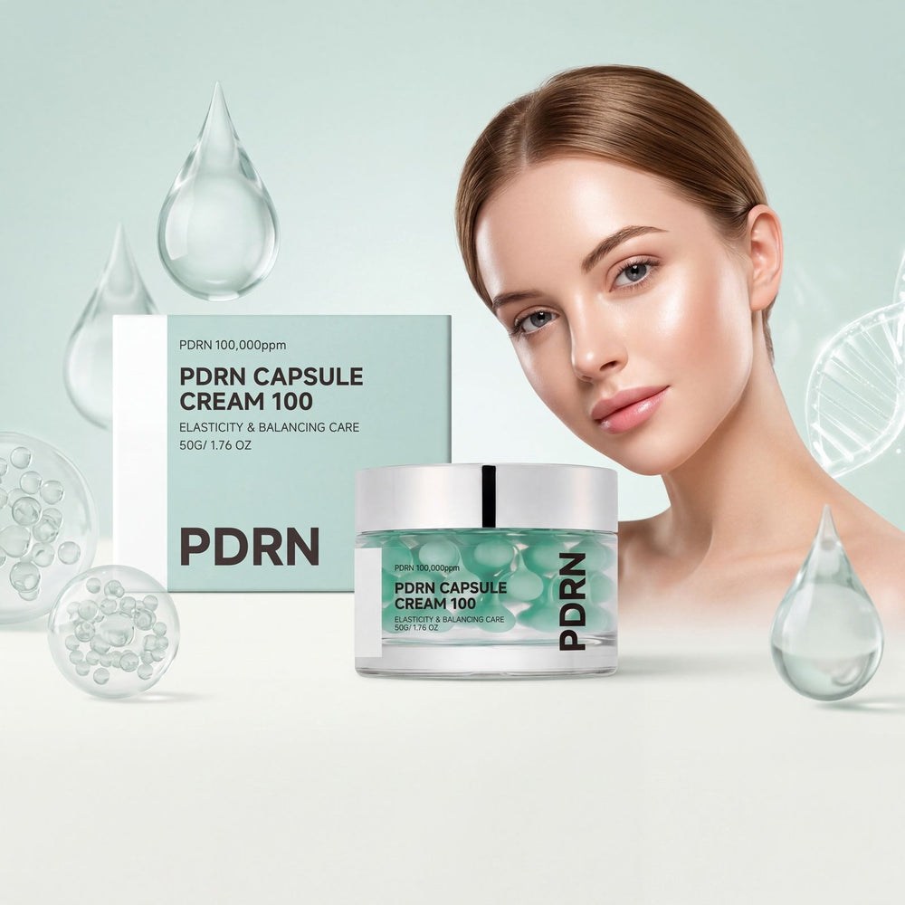 PDRN Capsule Cream 100 - 100,000ppm Elasticity & Balancing Face Cream (50g) | Organic Wellness Hub