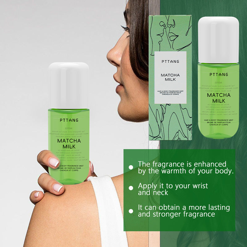 PTTANG Matcha Milk Hair & Body Fragrance Mist | Lab-Tested Bergamot & Macadamia Scent - Organic Wellness Hub