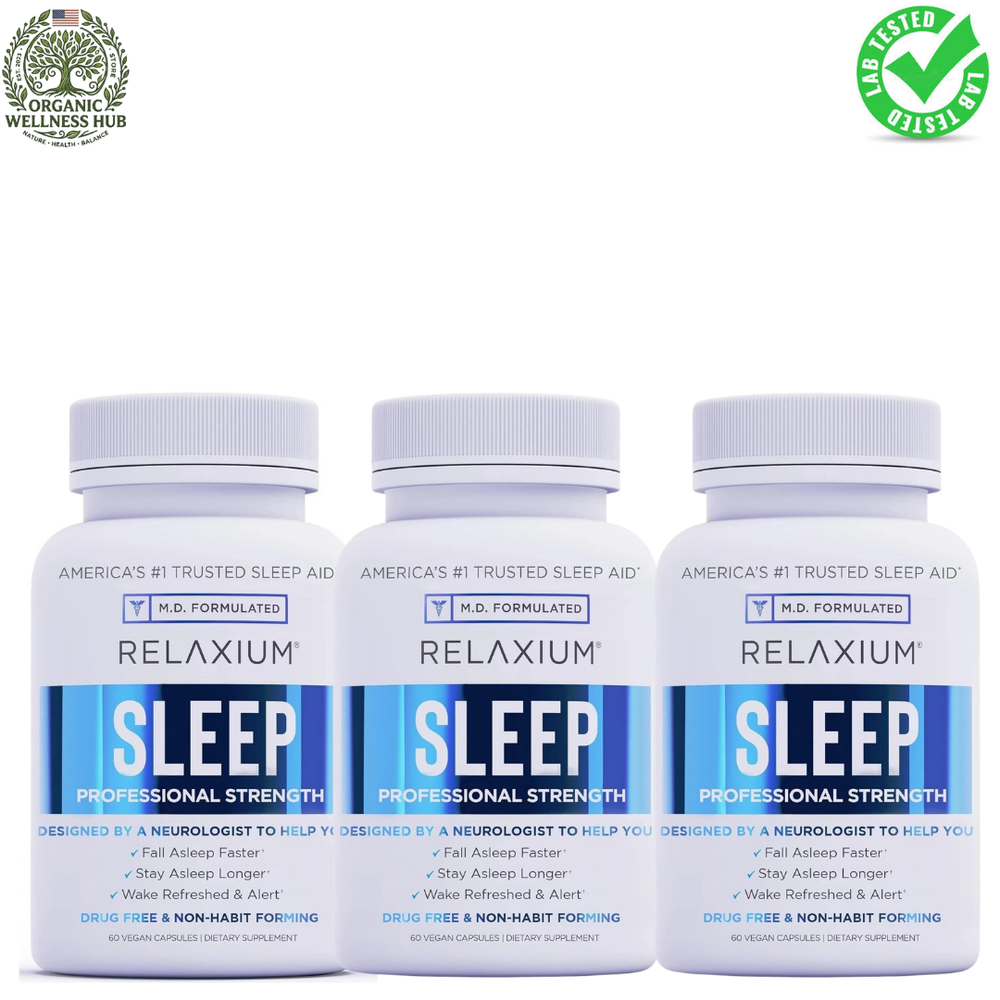 Relaxium Sleep 3-Pack – M.D. Formulated Natural Sleep Aid | Organic Wellness Hub