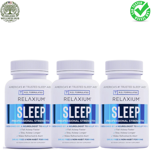 Relaxium Sleep 3-Pack – M.D. Formulated Natural Sleep Aid | Organic Wellness Hub