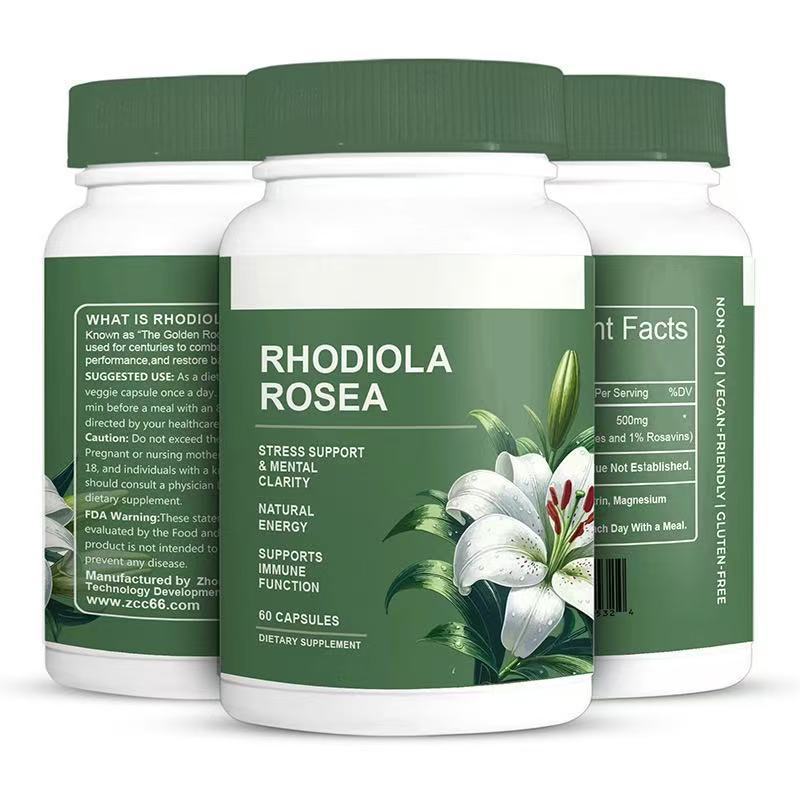 Rhodiola Rosea 500mg | Stress Support, Mental Clarity & Natural Energy - 60 Vegan Capsules