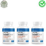 SciatiEase Sciatic Nerve Formula 3-Pack | 360 Capsules | 90-Day Supply | Powered by AlphaPalm™ | 12 Research-Backed Vitamins & Herbs | Supports Comfort, Nerve Health & Inflammatory Response