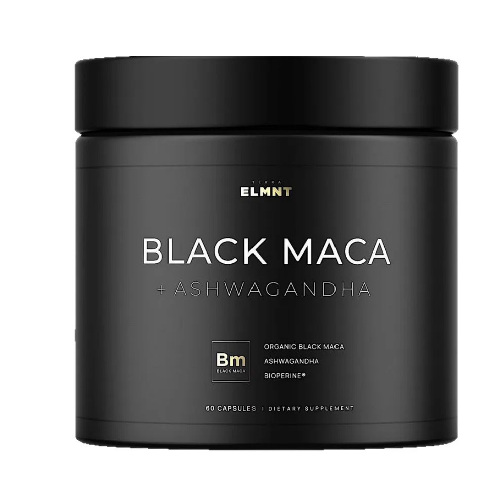Terra ELMNT Black Maca + Ashwagandha | 60 Capsules Organic