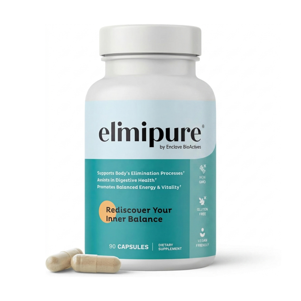 Elimipure Detox & Digestive Health Supplement 90 Capsules (3 Bottles) | Lab Tested & Vegan | Organic Wellness Hub