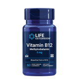 Life Extension Vitamin B12 Methylcobalamin 5mg - 60 Vegetarian Lozenges (Pack of 3) | Bioactive B12 Supplement - Organic Wellness Hub
