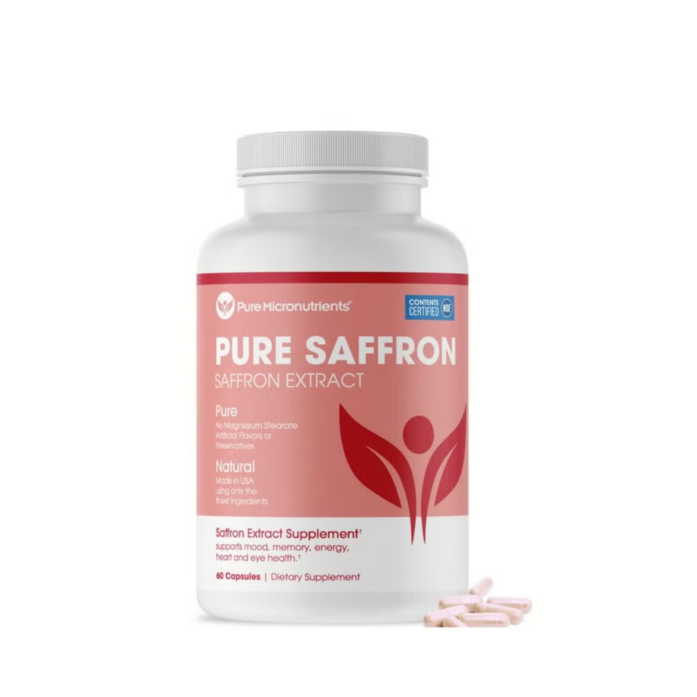 Pure Saffron Extract Supplement 3 Pack (180 Capsules) | Mood, Memory & Energy Support | Organic Wellness Hub