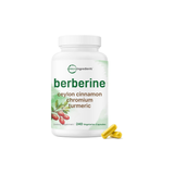 3 Pack Micro Ingredients Berberine with Ceylon Cinnamon, Chromium & Turmeric – 3 x 240 Vegetarian Capsules | 720 Caps Total | Blood Sugar & Metabolism Support